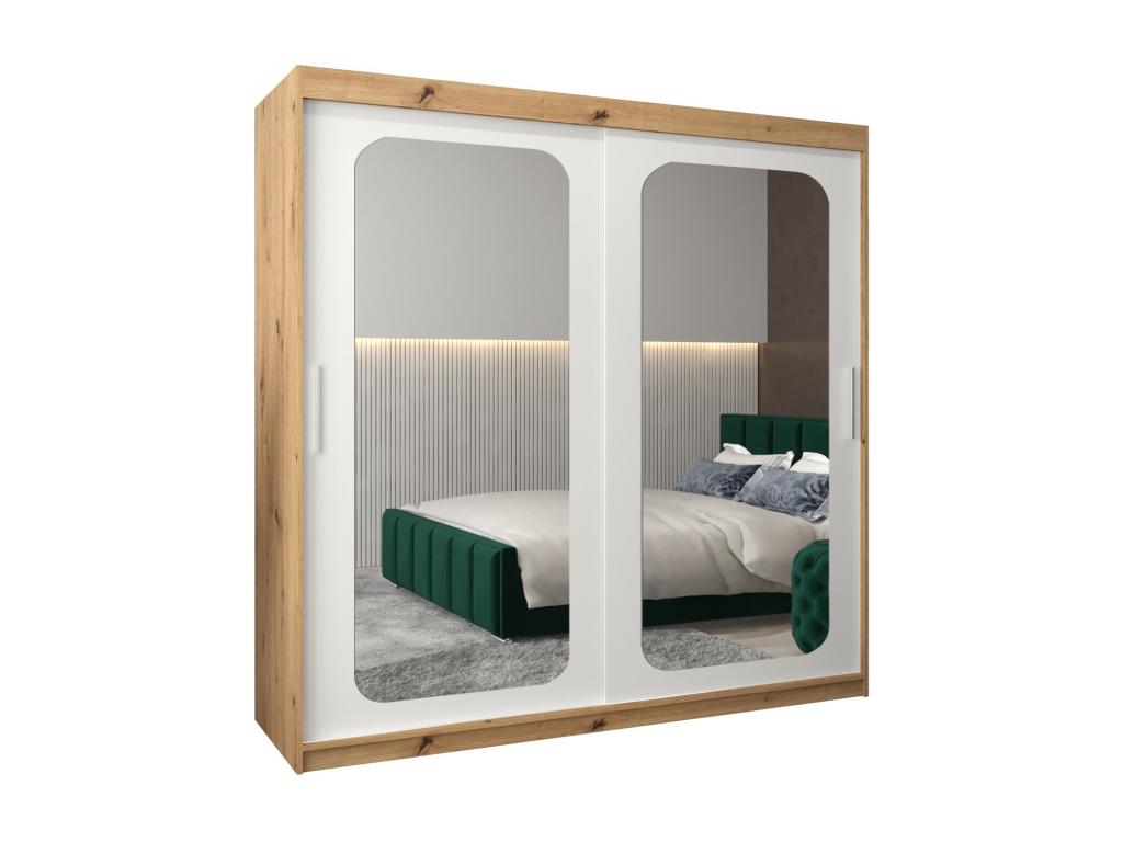 ARMARIO PROMO T3 DE PUERTAS CORREDERAS 200/200/62 2 puertas (artisan/blanco)