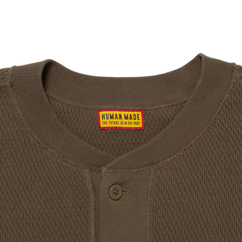 HUMAN MADE HENLEY NECK SHIRT