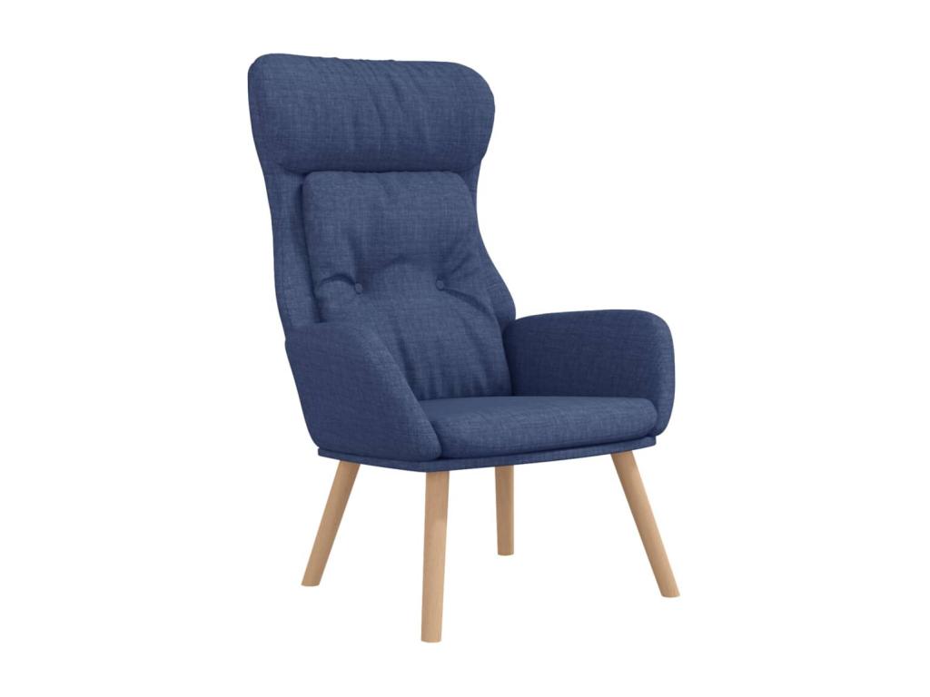 Sillón de relax de tela azul