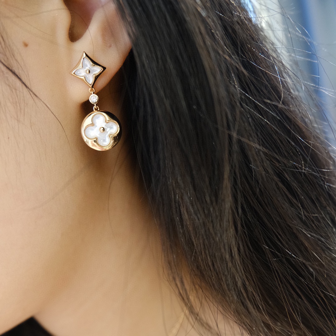 Louis Vuitton Color Blossom Long Earrings - Original Replica Club