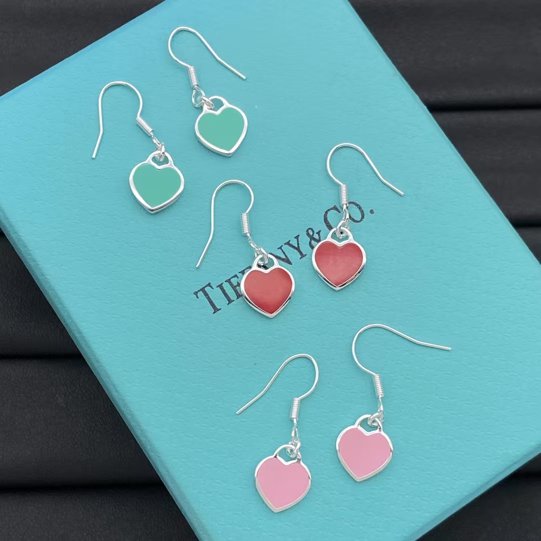 Tiffany Hook Heart Drop Earrings - Original Replica Club