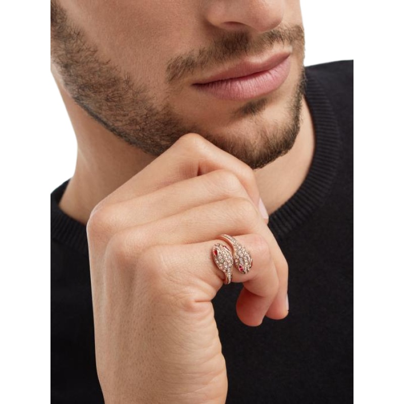 Replicate Serpenti Seduttori gilded snake ring(1:1 replica) - Original Replica Club
