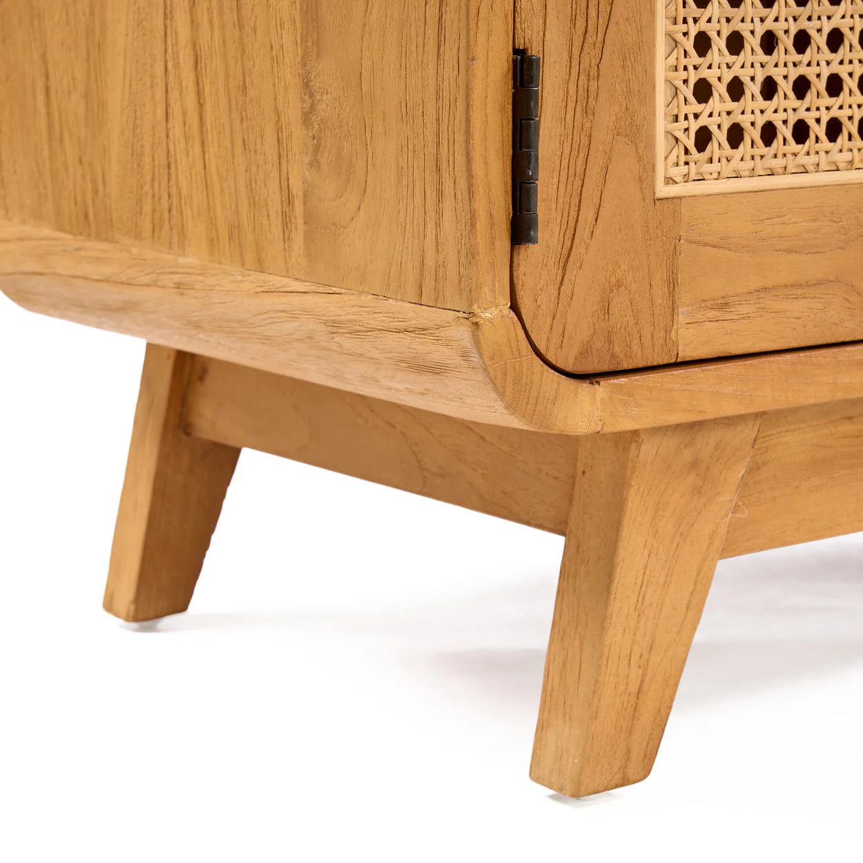 DUNE TV CABINET - NATURAL, TEAK & RATTAN