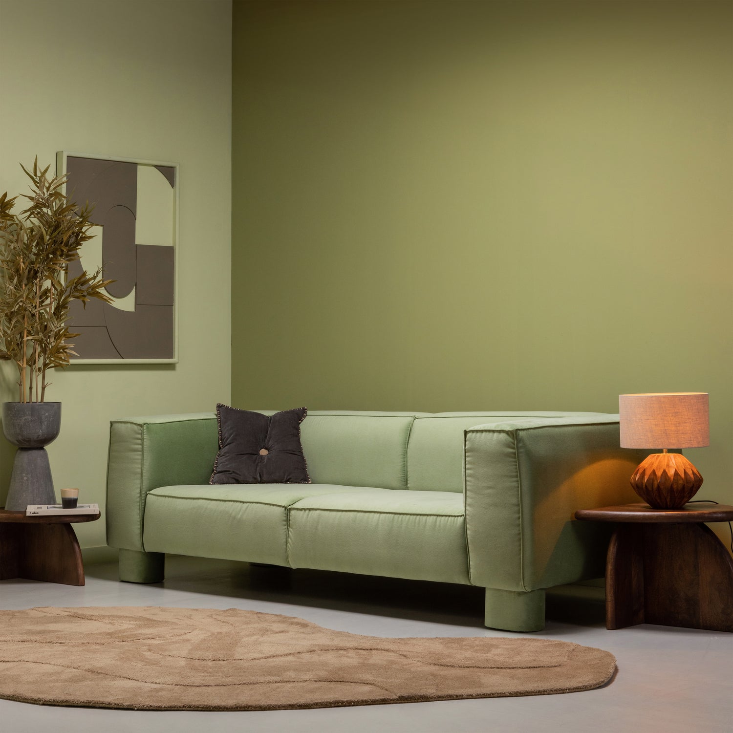 WOOOD Alya Vloerkleed 170 x 240 cm - Pale Brown