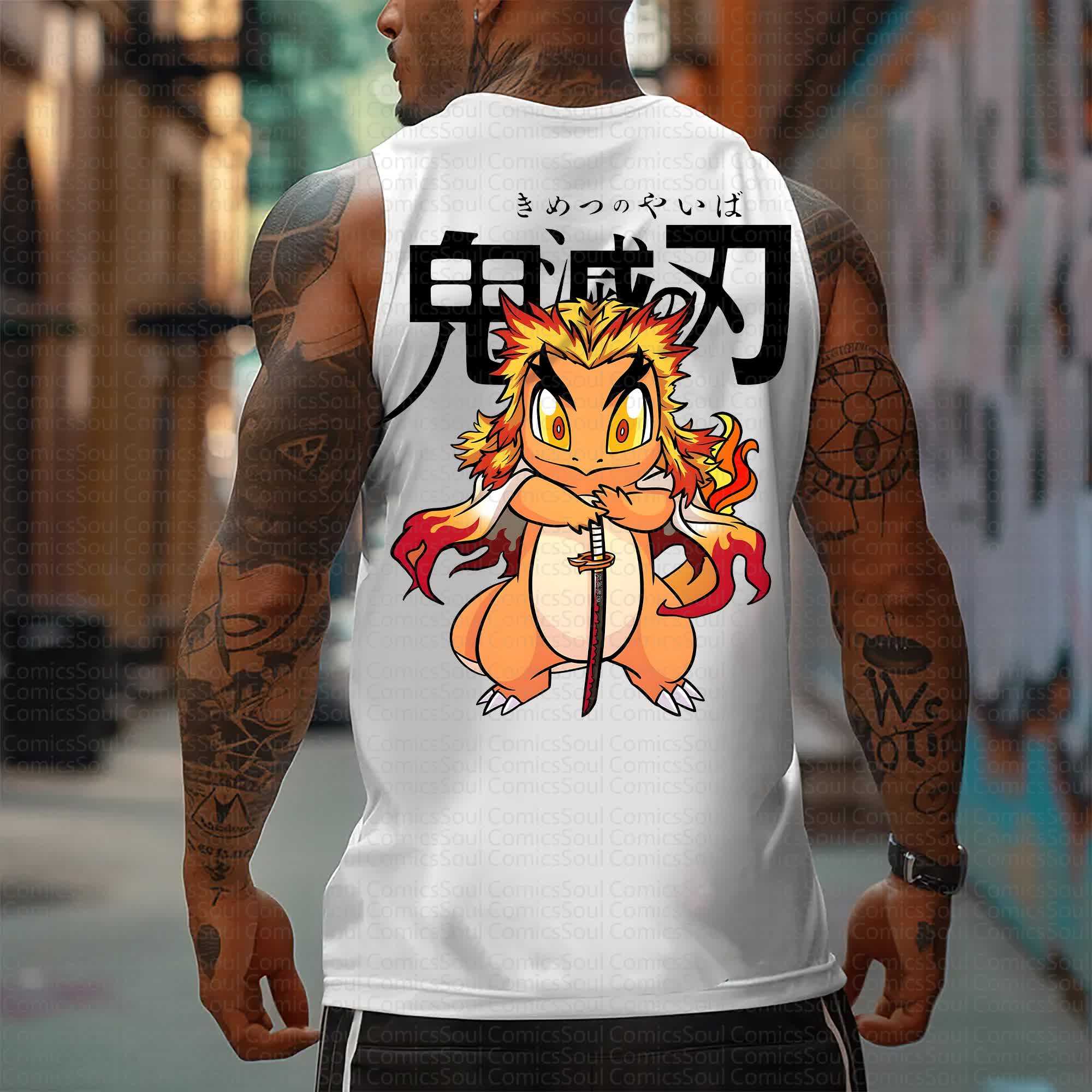 Unisex “Comicssoul X Comicssoul” Casual Anime  Tank Top
