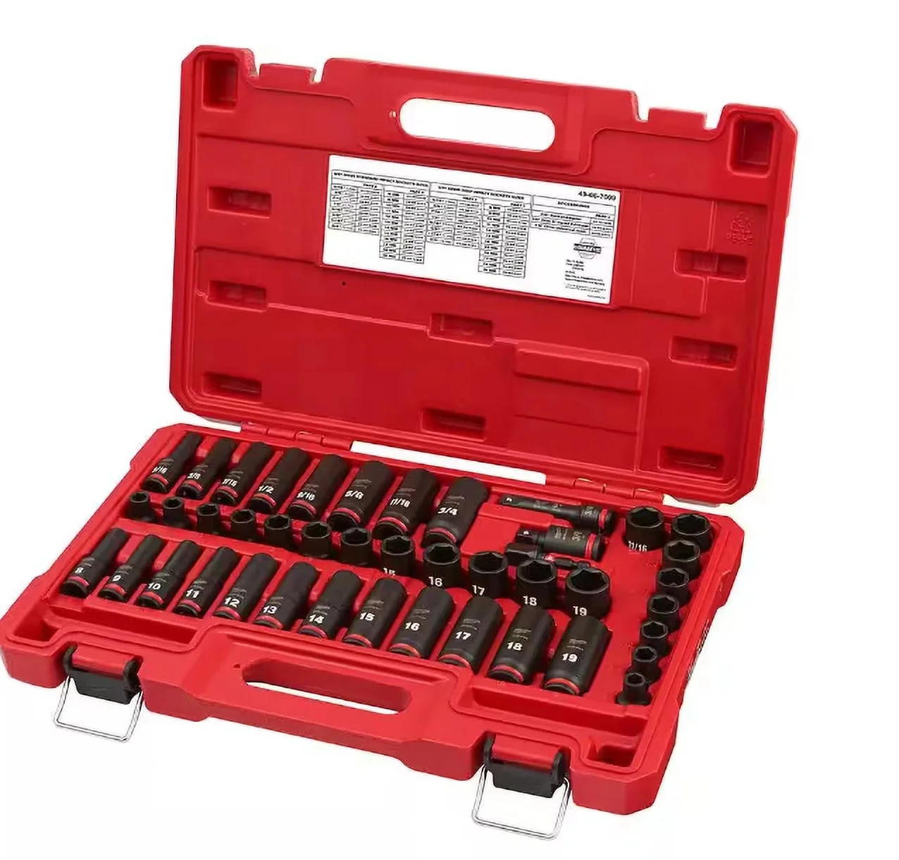 Milwaukee SHOCKWAVE 3/8 in. Drive SAE And Metric 6 Point Impact Socket Set, 43-Piece - Image 5 Milwaukee SHOCKWAVE 3/8 in. Drive SAE And Metric 6 Point Impact Socket Set, 43-Piece - Image 5