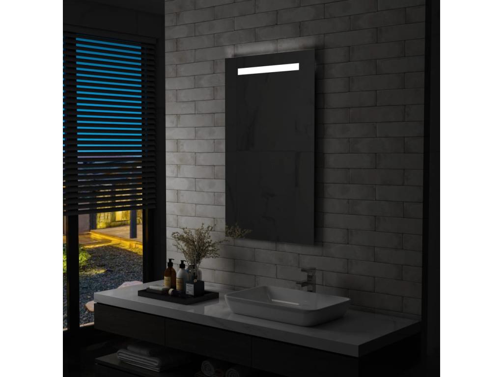 Espejo de pared de baño con LED 60x100 cm