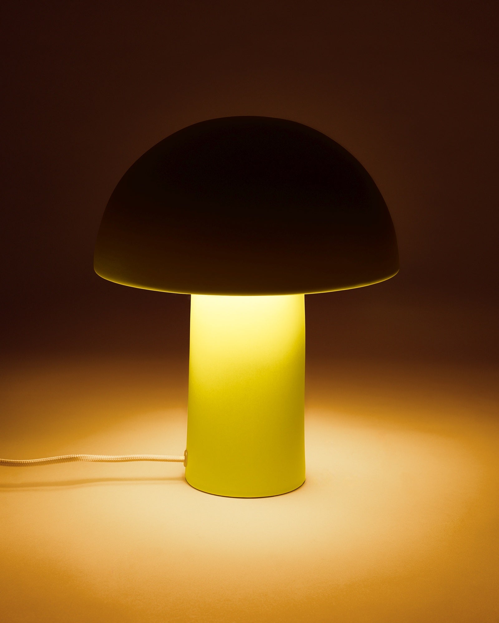 Cogumelo Keramiklampe lime