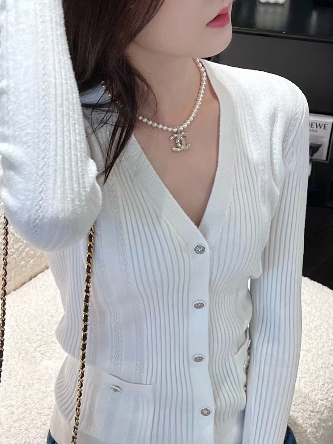 Chanel Big Double C Pendant Pearl Necklace - Original Replica Club