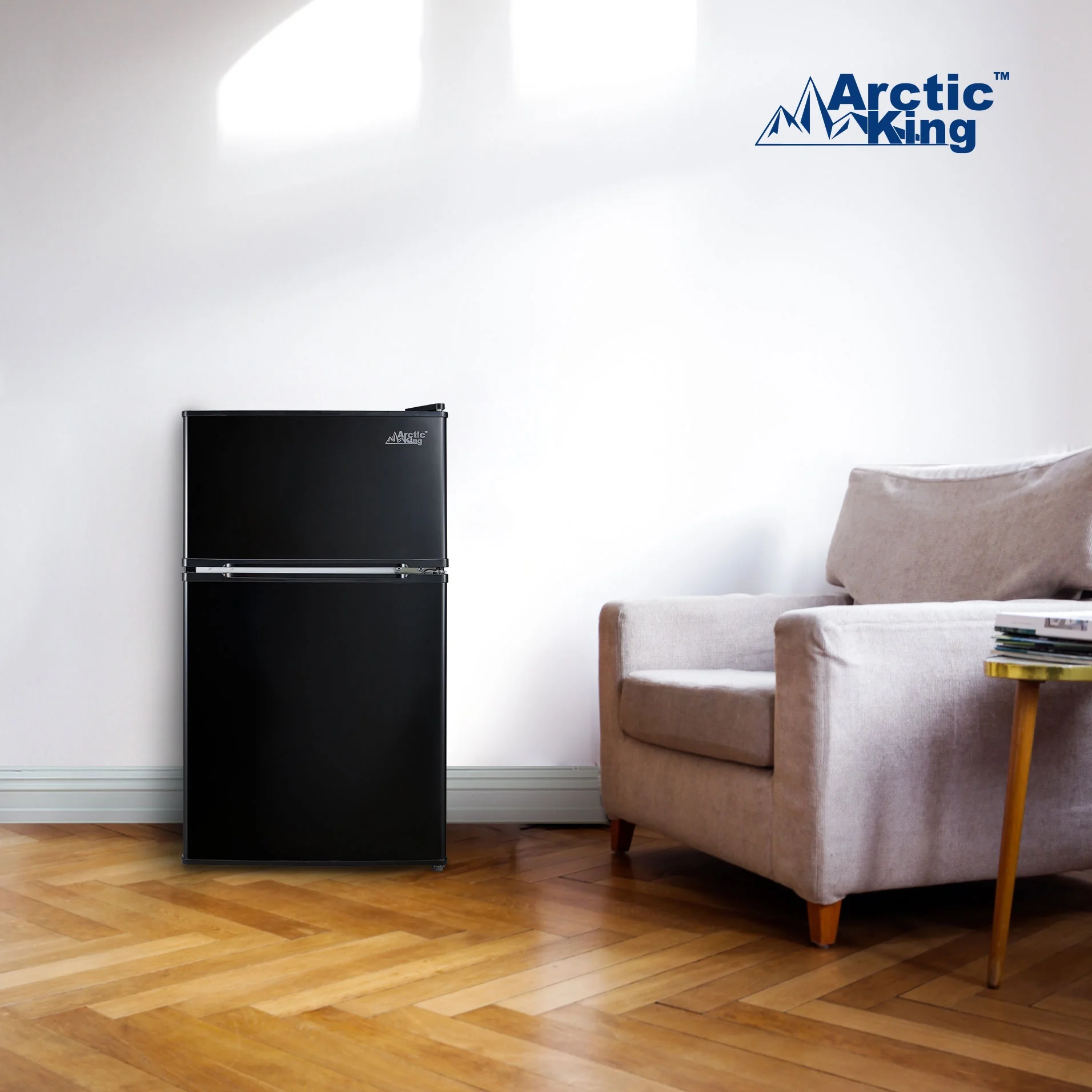 Arctic King 3.2 Cu ft Two Door Mini Fridge with Freezer, Stainless Steel, E-Star - Image 36