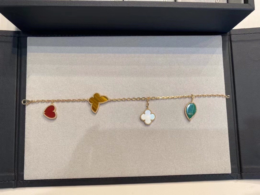 VCA Limited Version Lucky Alhambra Bracelet 4 Motifs - Original Replica Club