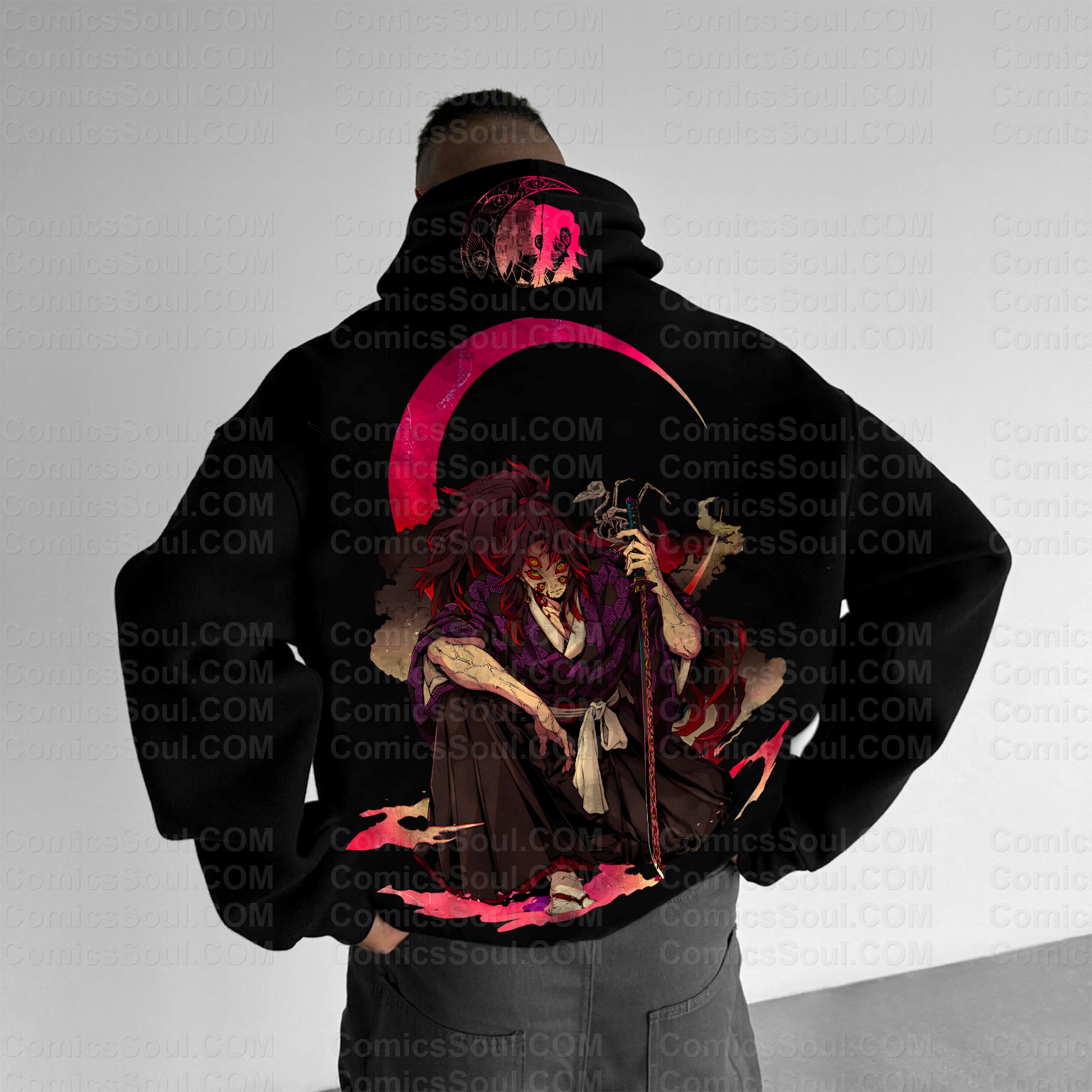 Unisex Anime Graphic Streetwear Wintage Plush Hoodie