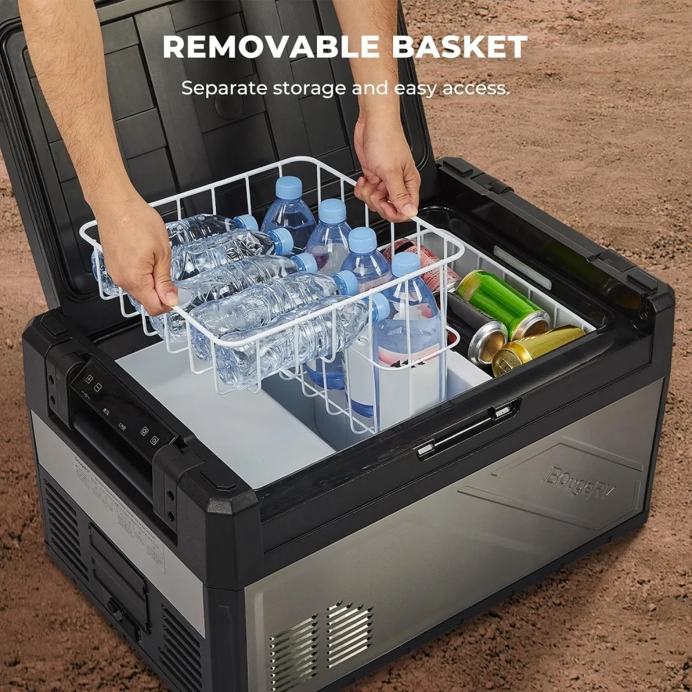 BougeRV Rocky 12 Volt Car Refrigerator, 81QT Dual Zone Car Fridge Freezer with Metal Casing, APP Control Compressor Cooler 12/24V DC, 110~240V AC for RV Truck Vehicle Outdoor Travel Camping Trip - Image 15