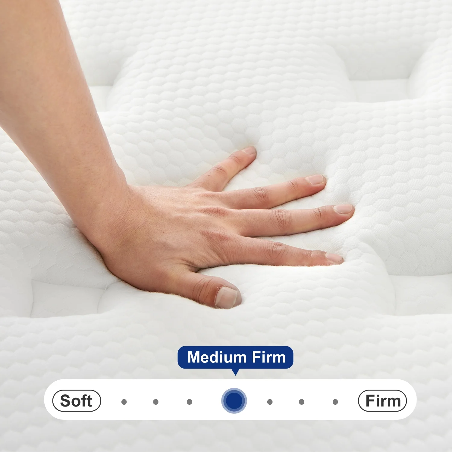 Queen Mattress, JIAVA 12" Medium Memory Foam & Spring Hybrid Mattress, Support for Adult - Image 2