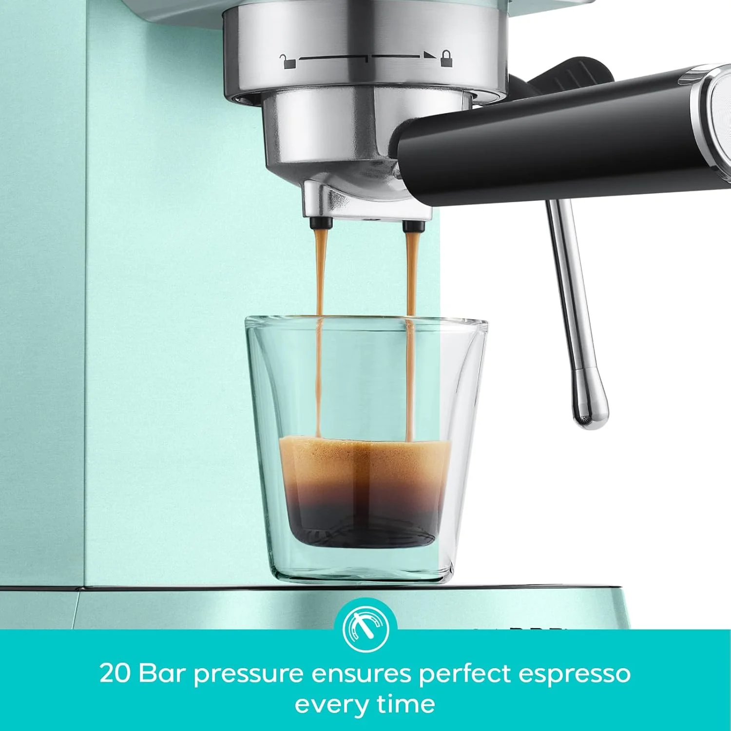 CASABREWS CM5418 20-Bar Espresso Machine and Coffee Maker, Silver - Image 15