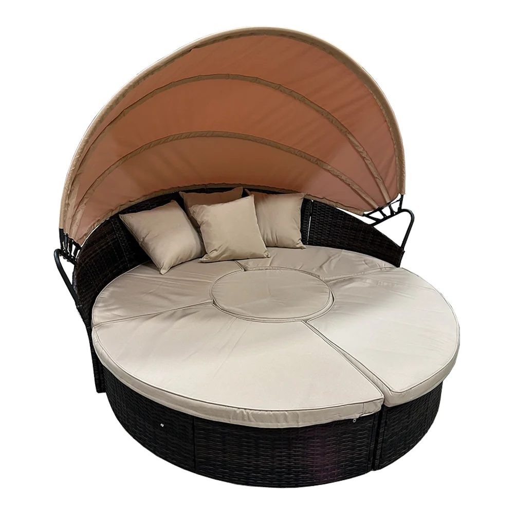 Garden Winds Custom Fit Replacement Canopy Top Cover Compatible with The Suncrown F08ln944, 645789653704, Newych Round Daybed - Upgraded Performance RIPLOCK 350 Fabric - Image 8