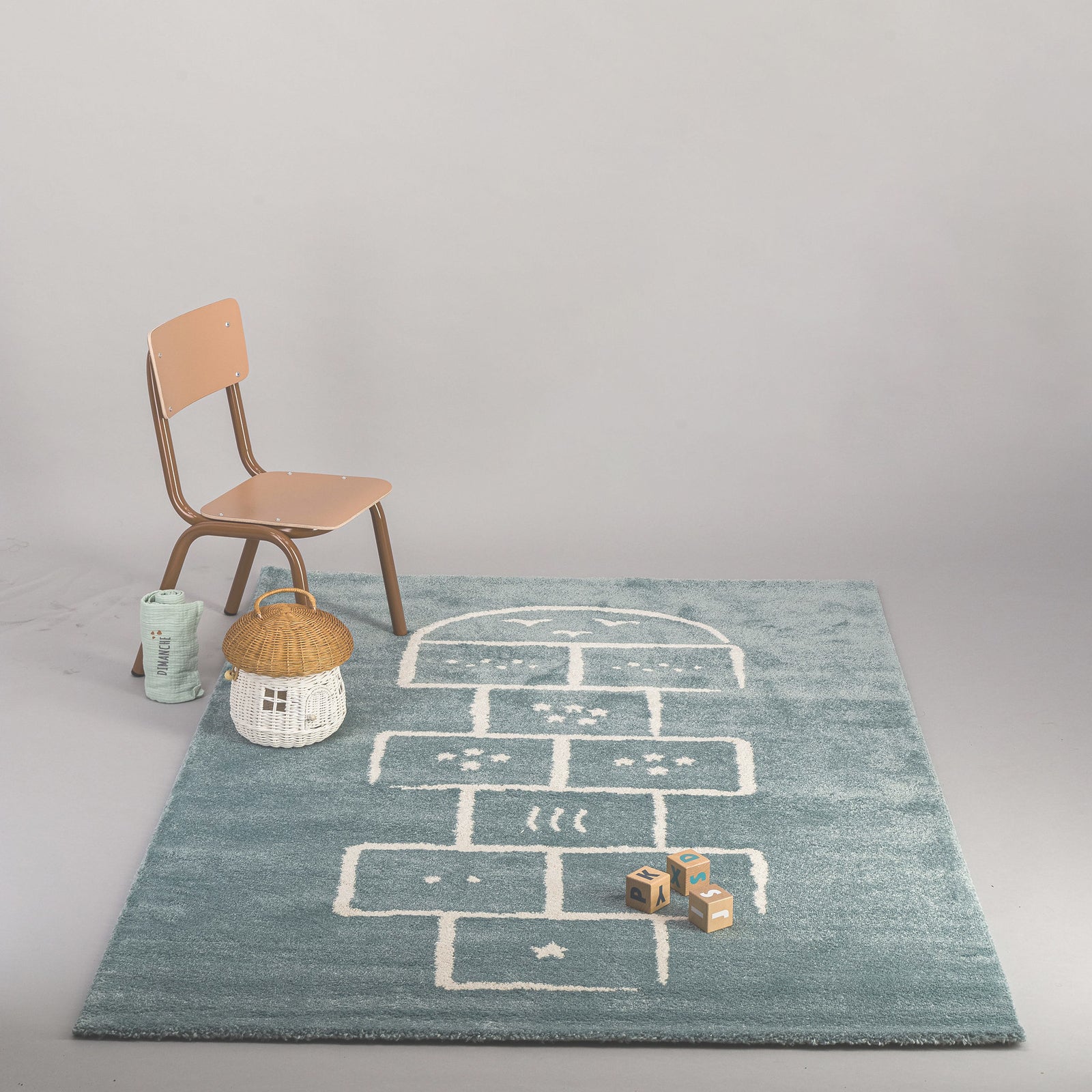 AFK Living vloerkleed Marelle - voor kinderen - blauw