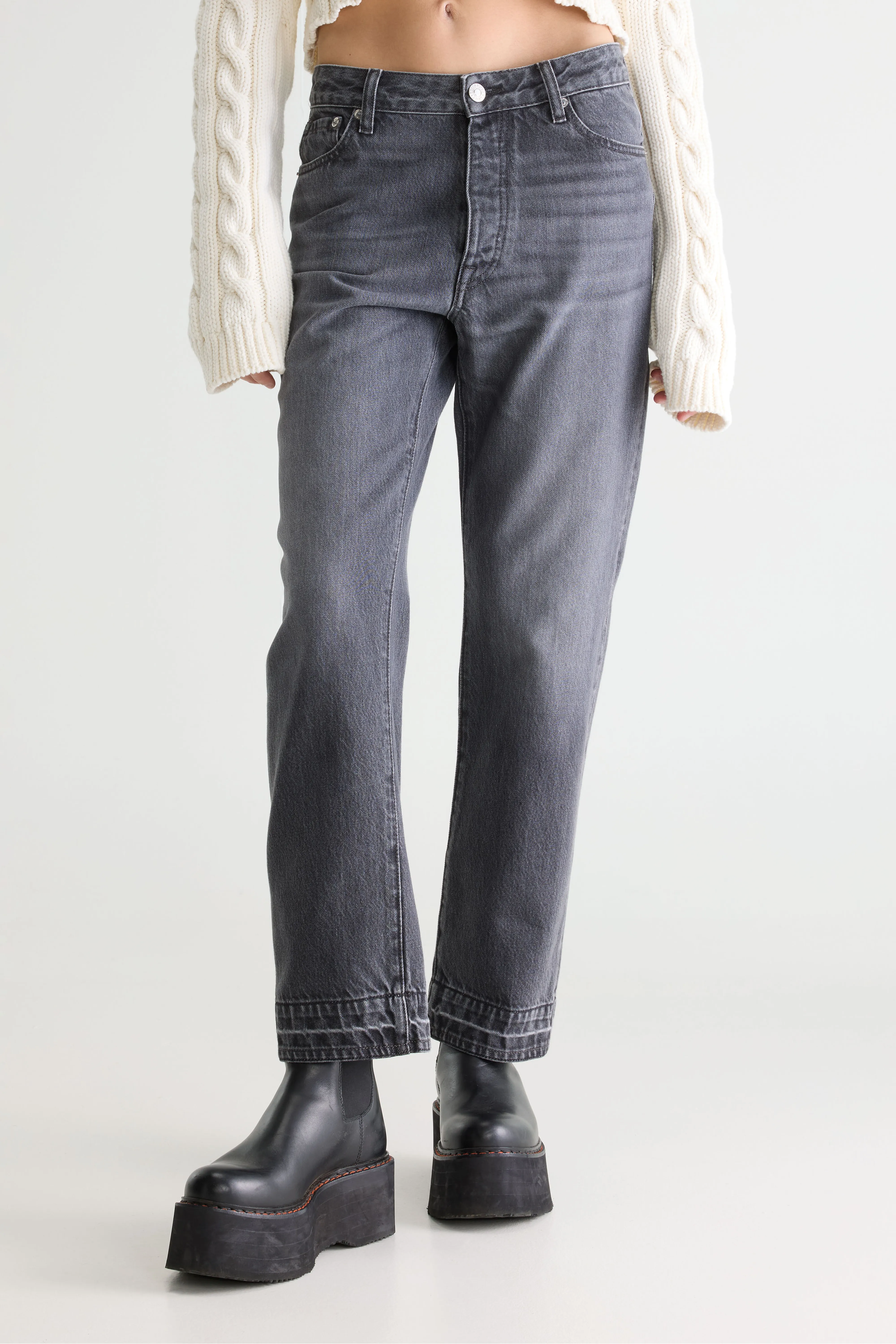 Bellerose Denim N. 34 - Regular black jeans (242 / W / USED BLACK)