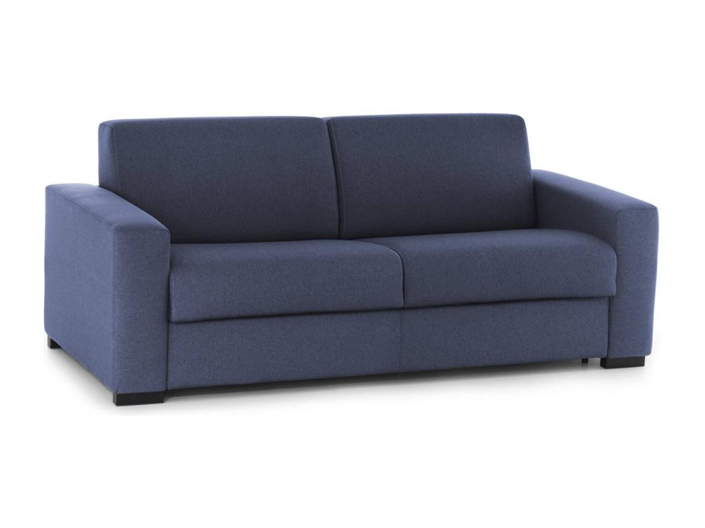 Sofa cama Hogarve Sofá de 3 plazas Made in Italy Sofá de salón con apertura giratoria en tela acolchada con reposabrazos estándar cvqv41377