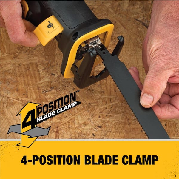 DEWALT 20V MAX XR Cordless Brushless Compact Reciprocating Saw, Tool Only - DCS367B - Image 11 DEWALT 20V MAX XR Cordless Brushless Compact Reciprocating Saw, Tool Only - DCS367B - Image 11