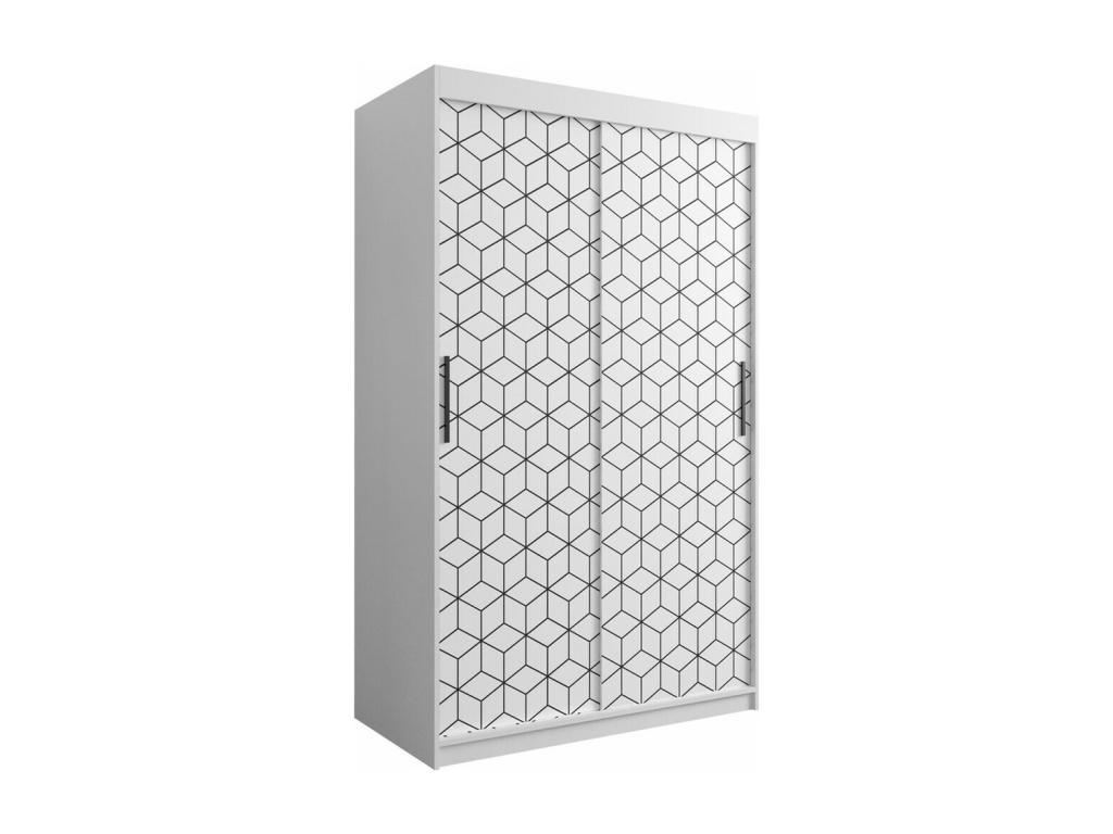 Armario Cozovis 281 - Blanco - 200x120x62cm - Puertas de armario Correderas