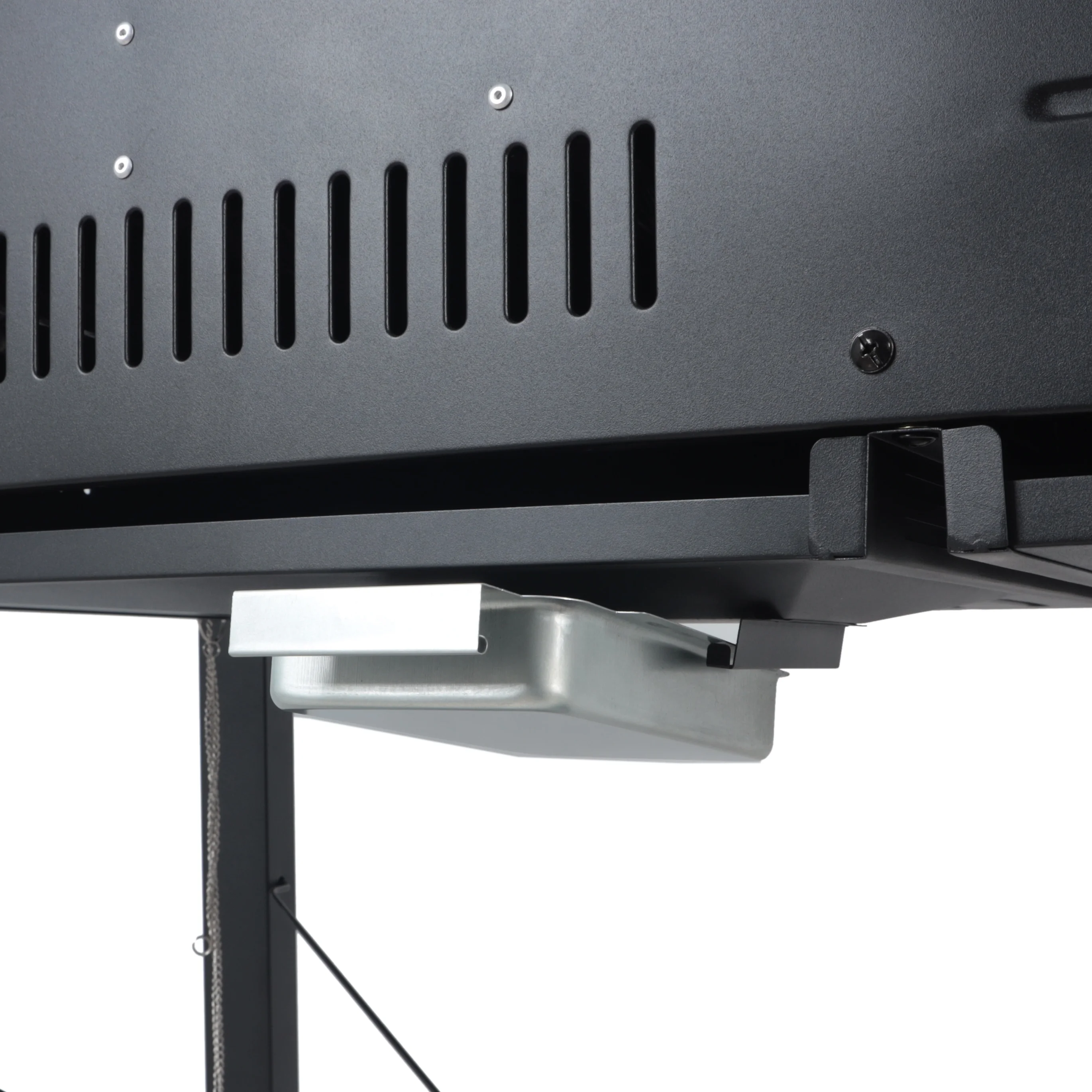 Dual Fuel Gas & Charcoal Combo Grill, Black with Stainless - Image 4