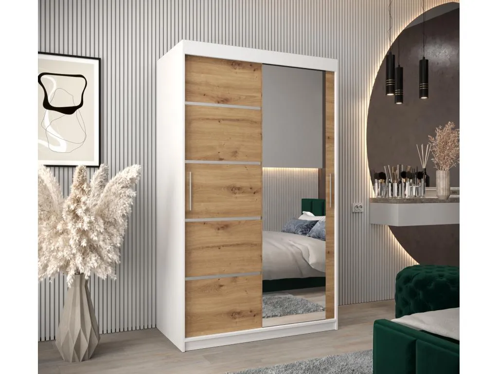 ARMARIO Lluesmahome 2 DE PUERTAS CORREDERAS 200/120/62 2 puertas (blanco/artisan) 95263SZOK