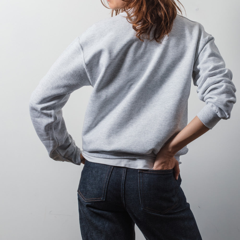 Merci - Sweat Gothique Non Merci - Gris