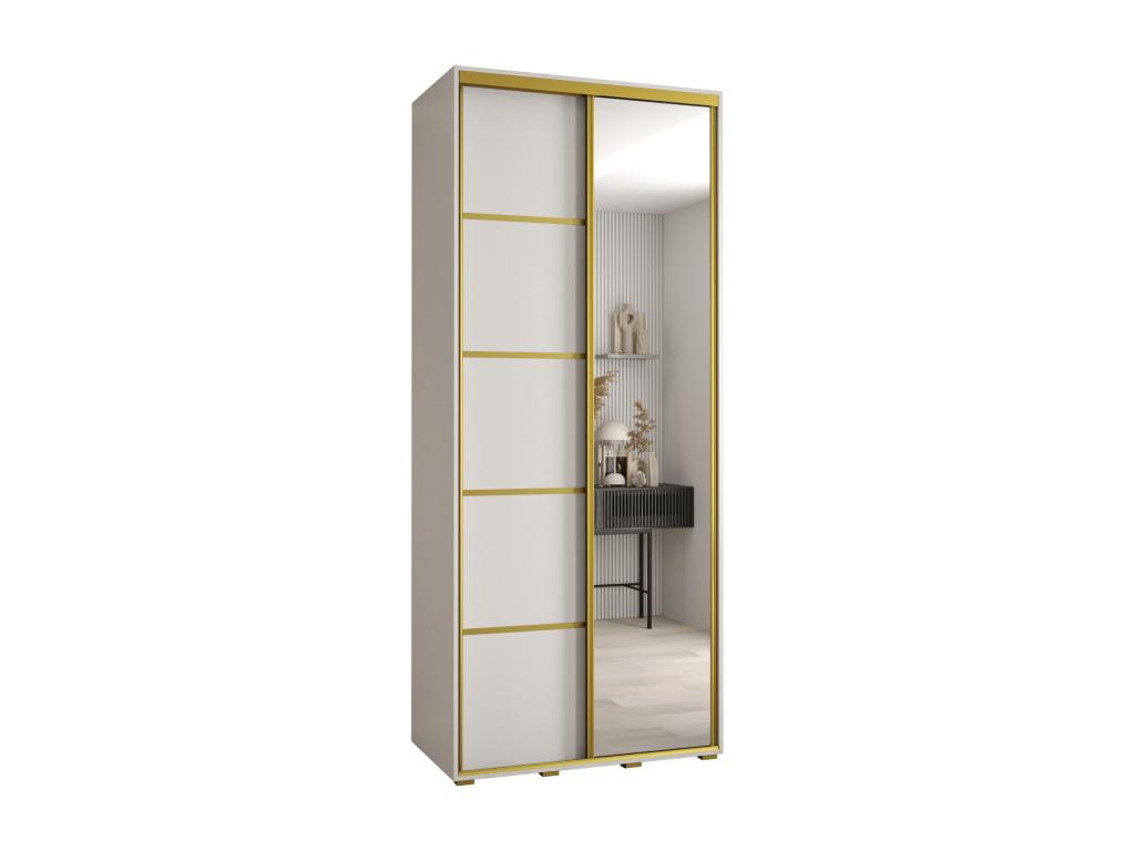 ARMARIO DAVOS 5 DE PUERTAS CORREDERAS 235,2/100/45 2 puertas (Lujodec/Lujodec/Oro)