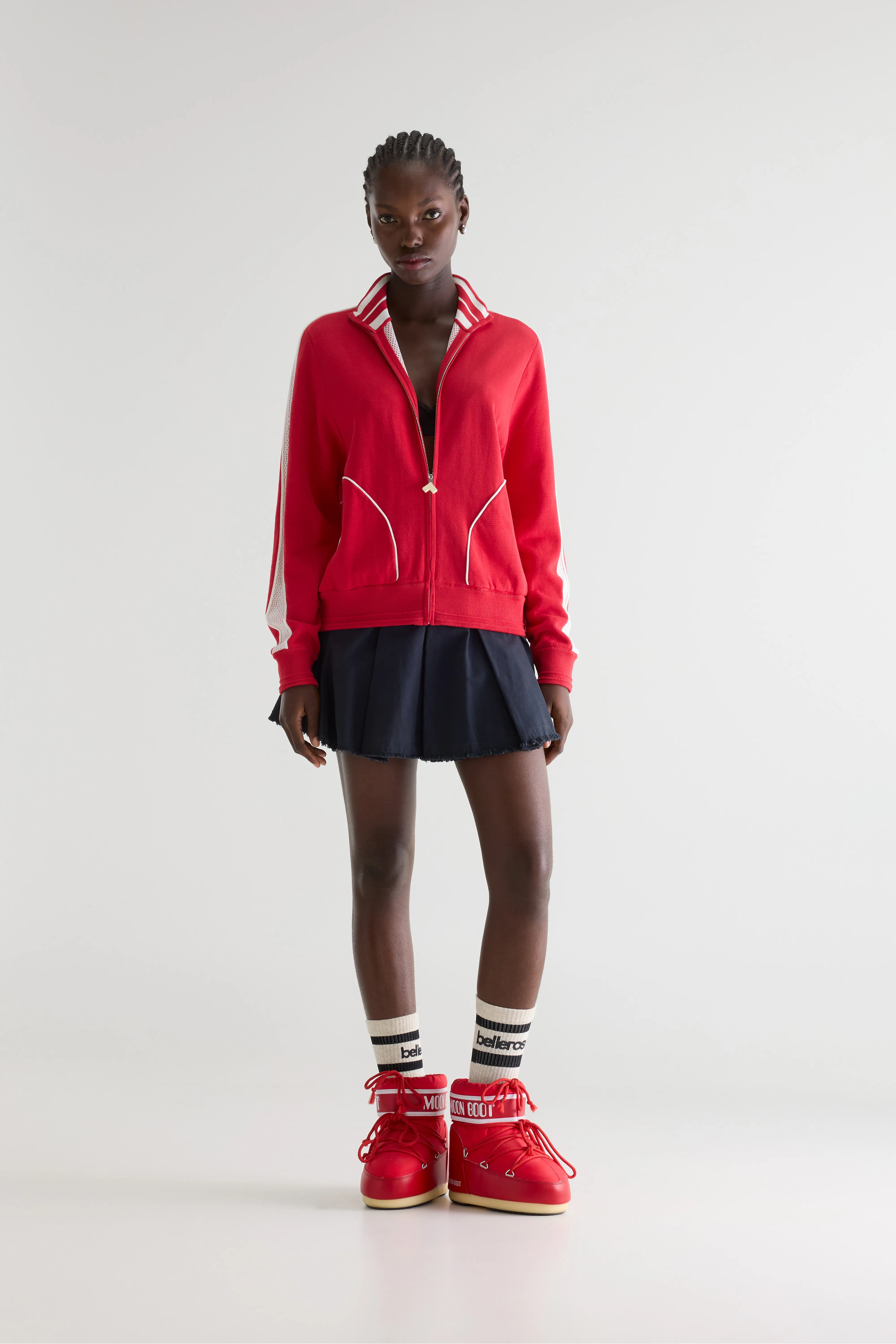 Bellerose Dasy zip-up cardigan (261 / W / MASSAI RED)
