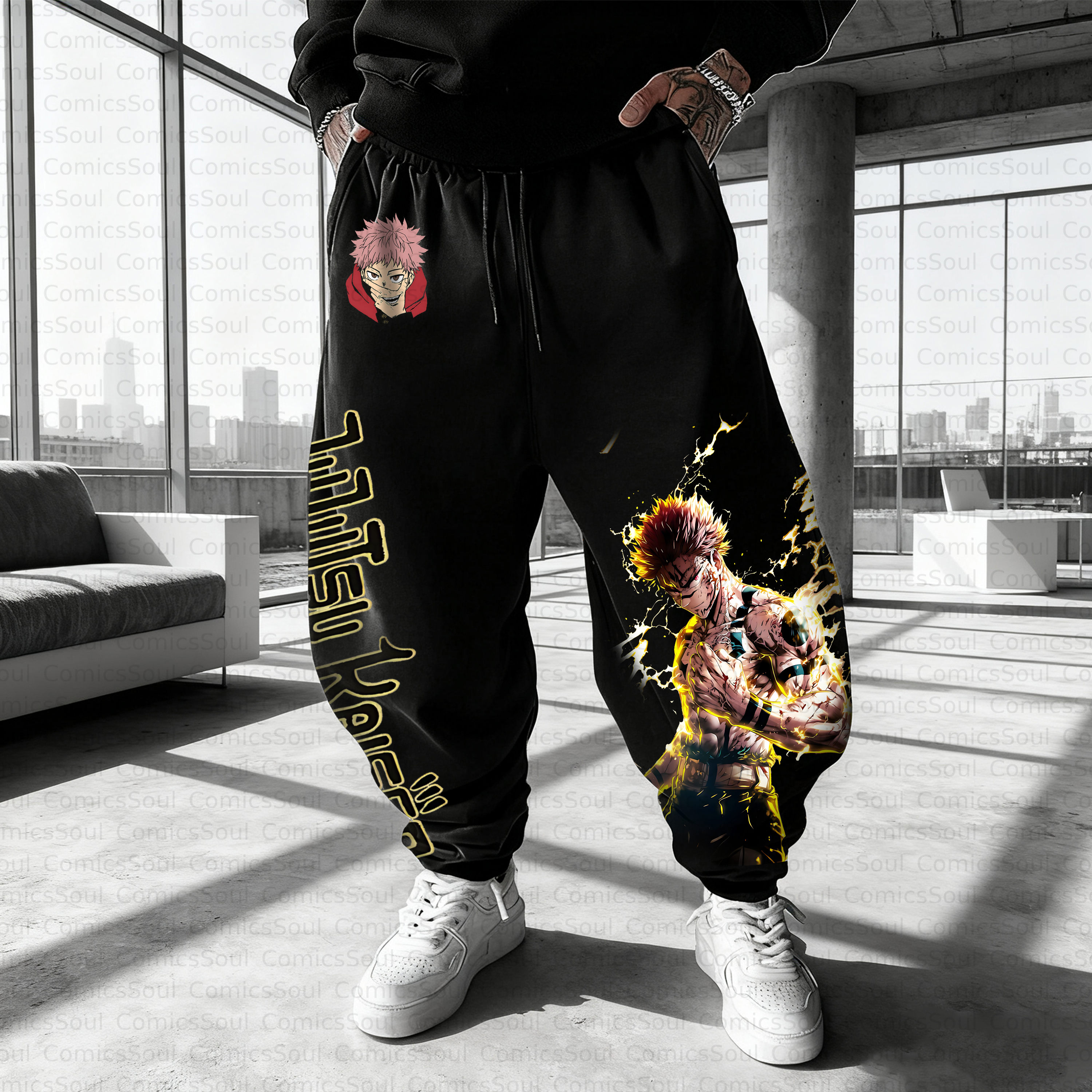 Unisex Casual Anime Streetwear Pant