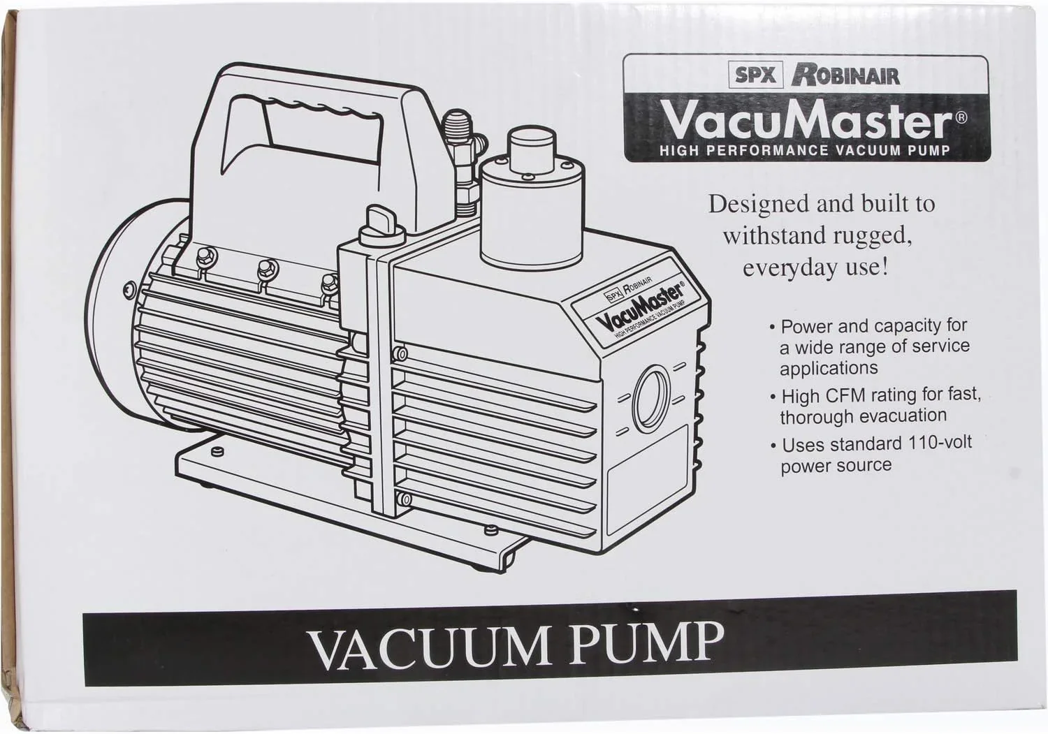 Robinair VacuMaster Economy 2-Stage Vacuum Pump, 8 CFM, Red/Silver - ROB15800 / 15800 - Image 4 Robinair VacuMaster Economy 2-Stage Vacuum Pump, 8 CFM, Red/Silver - ROB15800 / 15800 - Image 4