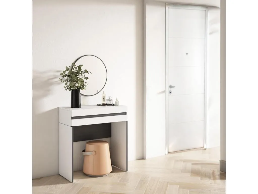Tocador Nidovia 70x35x75 cm con cajón y almacenamiento. vmb3347830