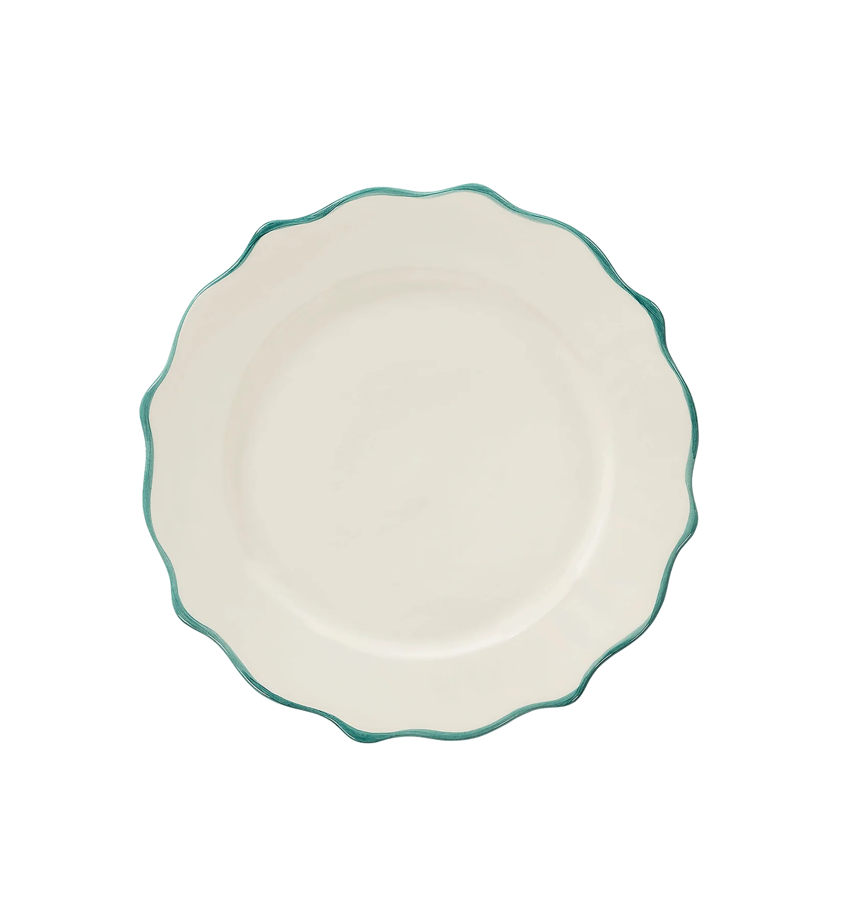 Forest Scalloped Breakfast Plate
