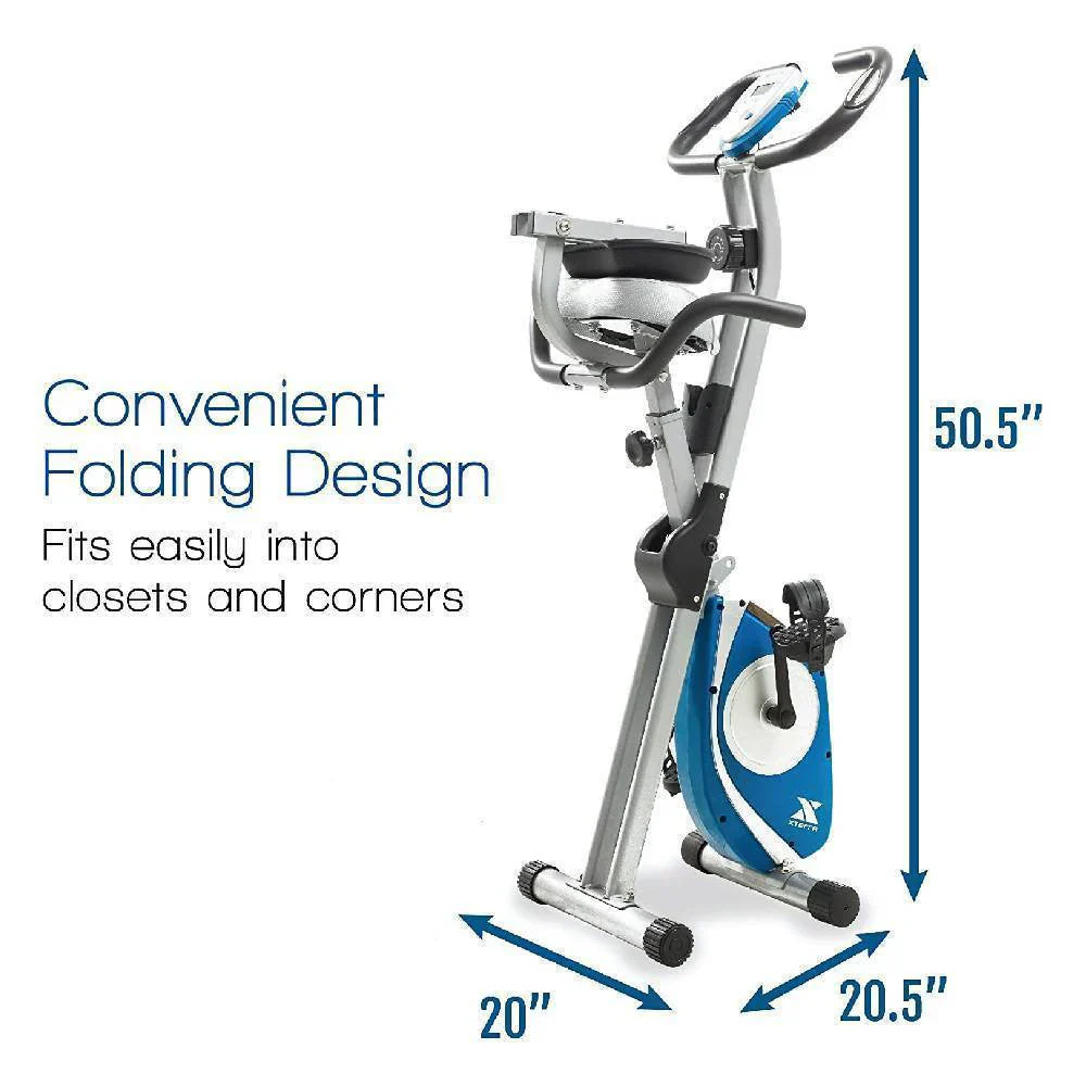 FB350 Folding Exercise Bike, Silver