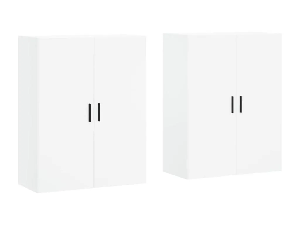 Armarios de pared 2 unidades blanco 69.5x34x90 cm QRXD56359
