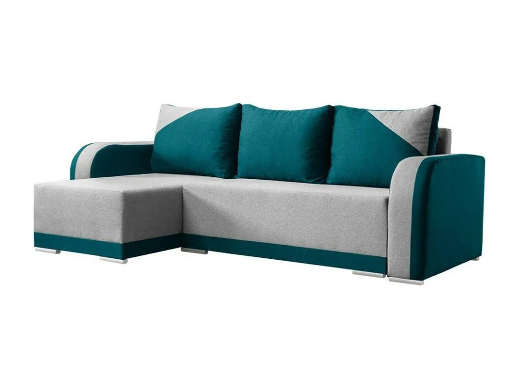 Sofá rinconero Kavehomedeco 102 Turquesa Función de descanso Caja de ropa de cama 238x85cm UYMW89844