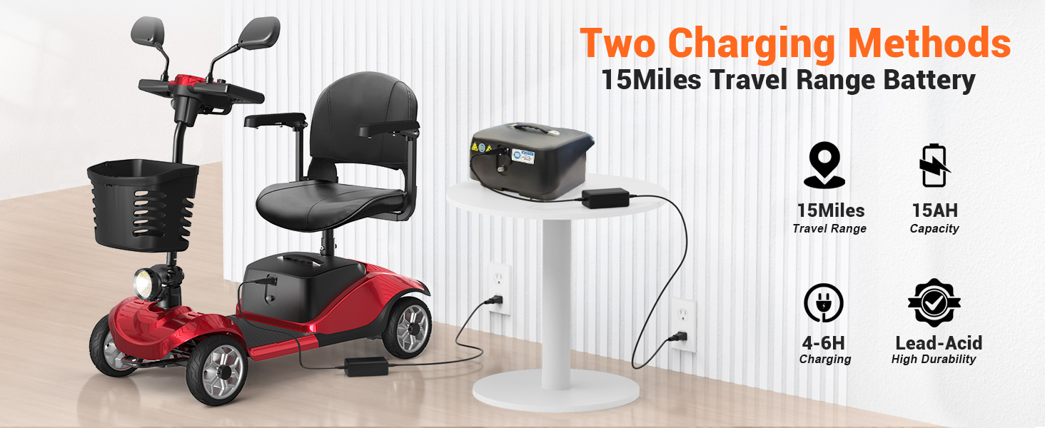 mobility scooter for adults with 350lbs capacity