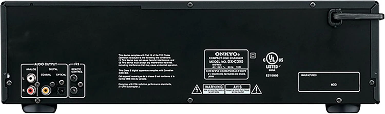 Onkyo 6-Disc CD Changer, Black - DX-C390 - Image 5 Onkyo 6-Disc CD Changer, Black - DX-C390 - Image 5