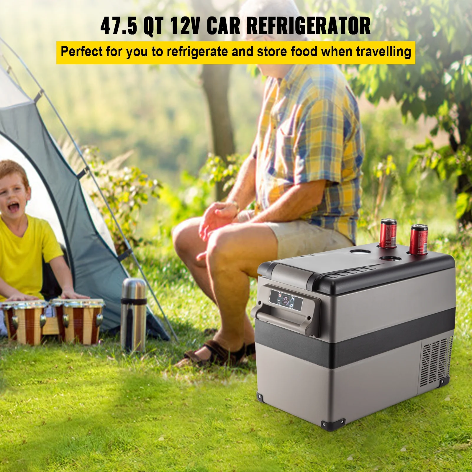 BENTISM 22L Portable Car Refrigerator, 23 Quart RV Fridge, 12/24V DC & 110-240V AC Vehicle Car Truck Boat Mini Electric Cooler for Driving Travel Fishing Outdoor and Home Use - Image 13
