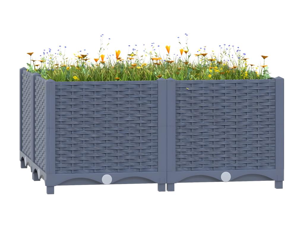 Arriate polipropileno 80x80x38 cm
