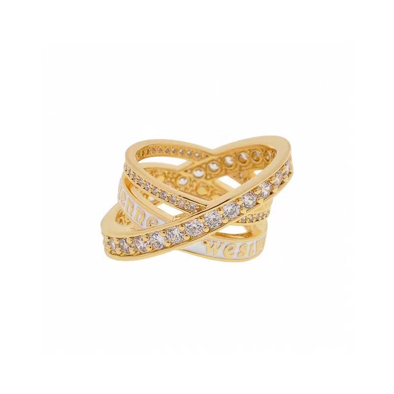 Vivienne Westwood Saturn Three Stacked Ring - Original Replica Club