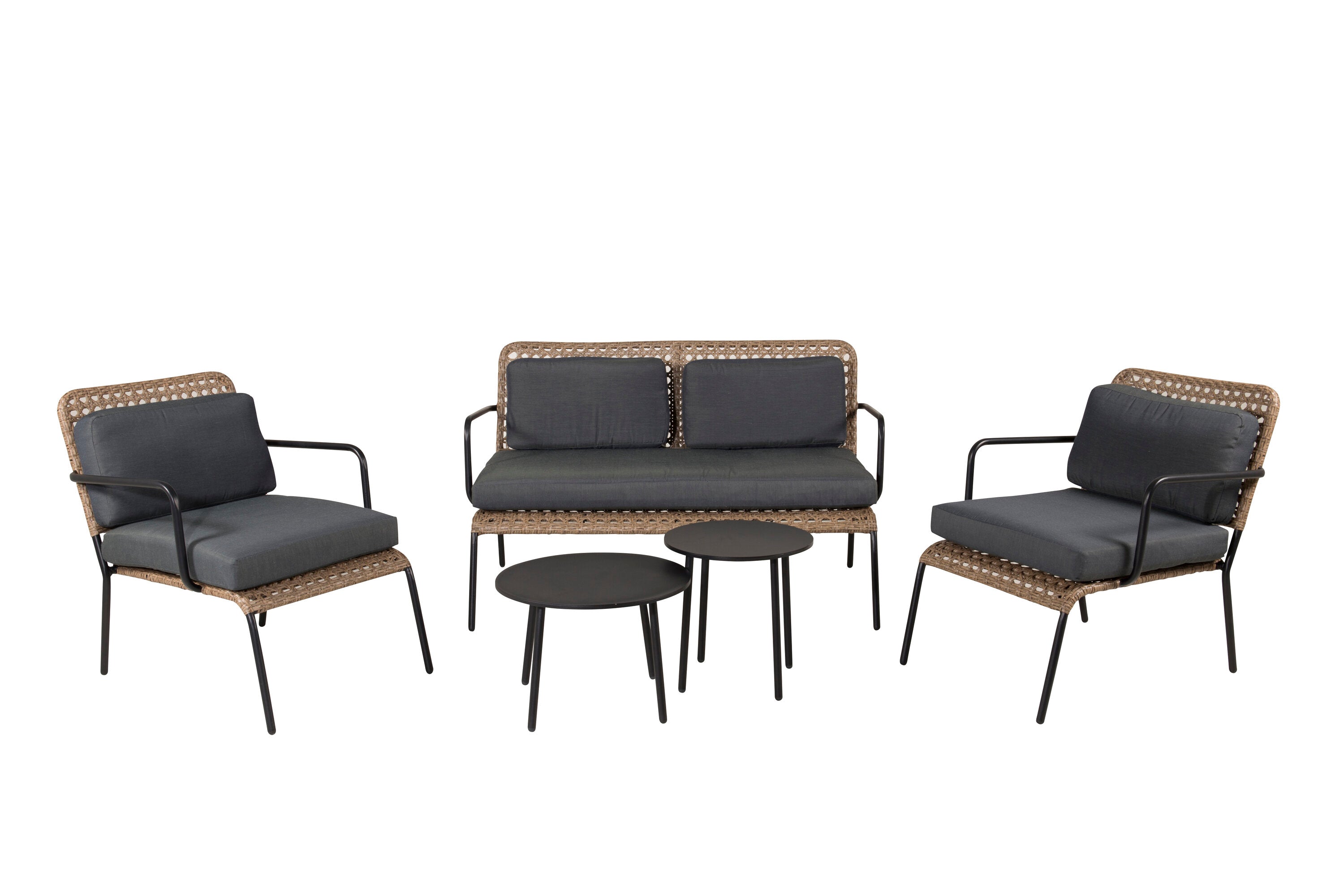 Rebellenclub Clove Loungeset - Naturel Rattan