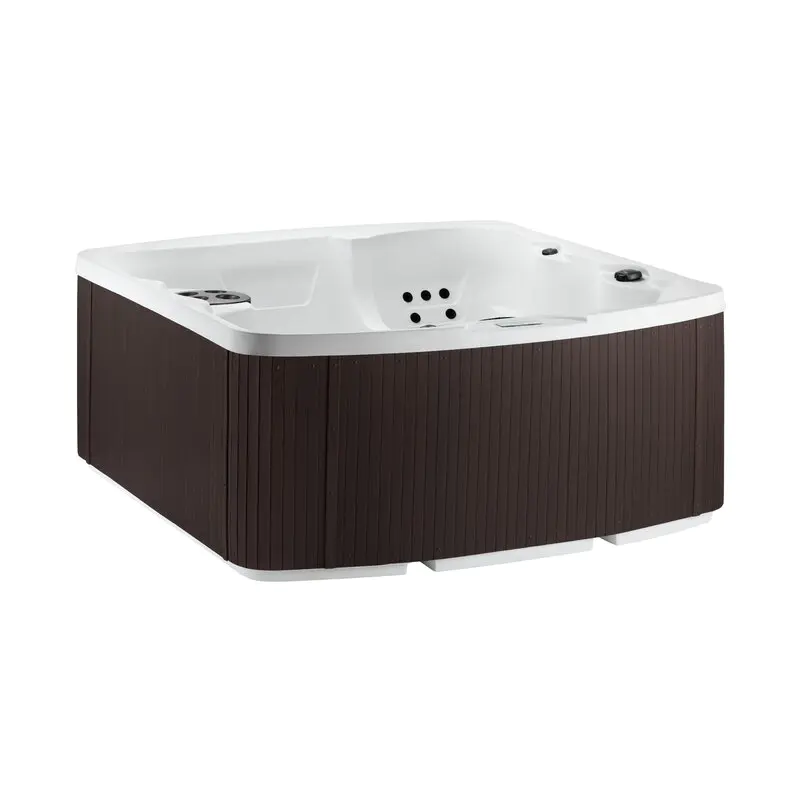 Lifesmart Spas 5 - Person 23 - Jet Rectangular Plug And Play Hot Tub with Ozonator in Espresso