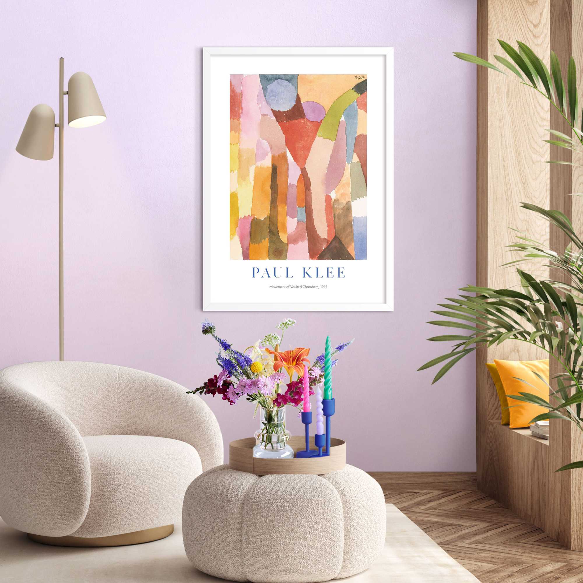 Reinders - Paul Klee Movement of Vaulted Chambers - Schilderij 70x50cm