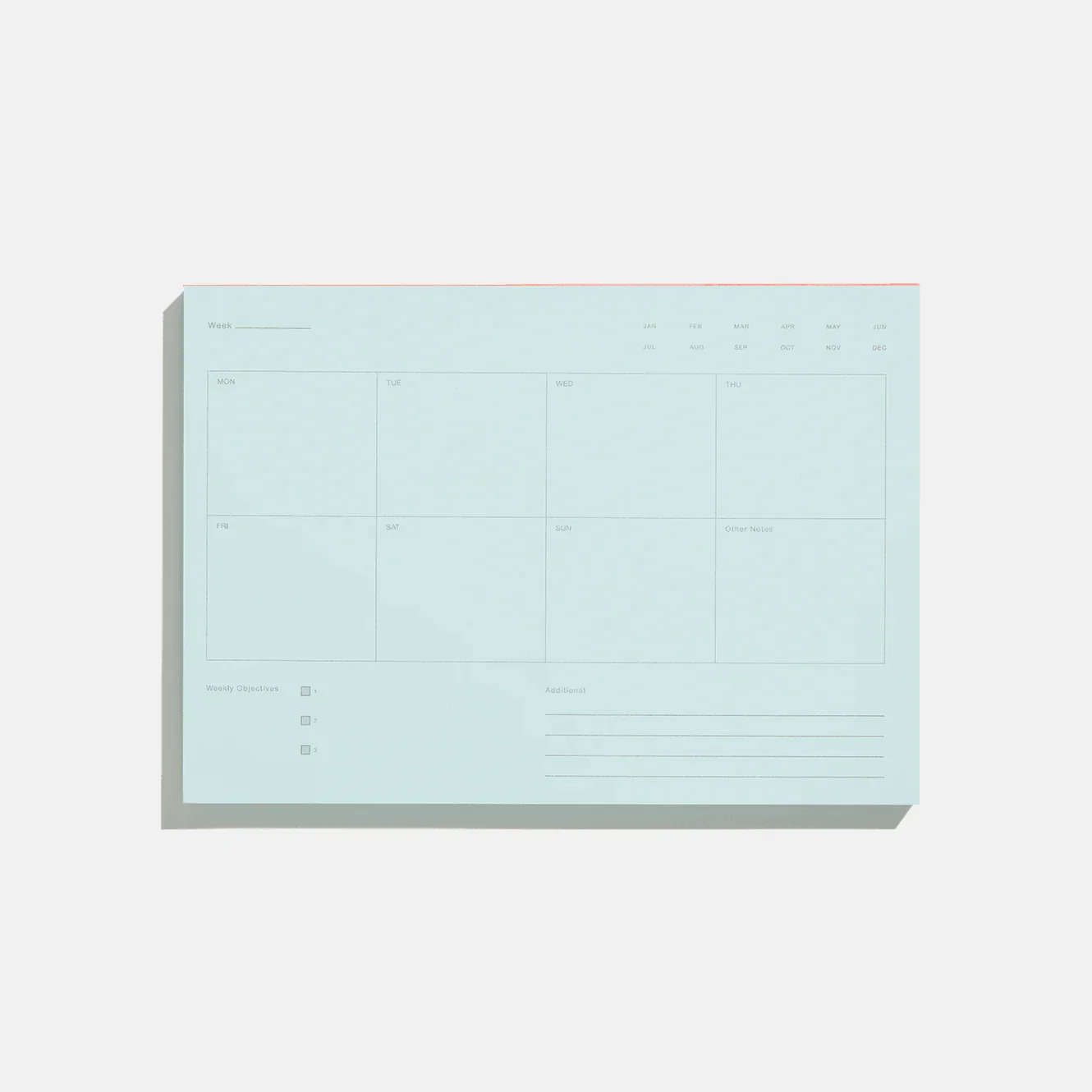 Before Breakfast Weekly Notepad Pale Blue