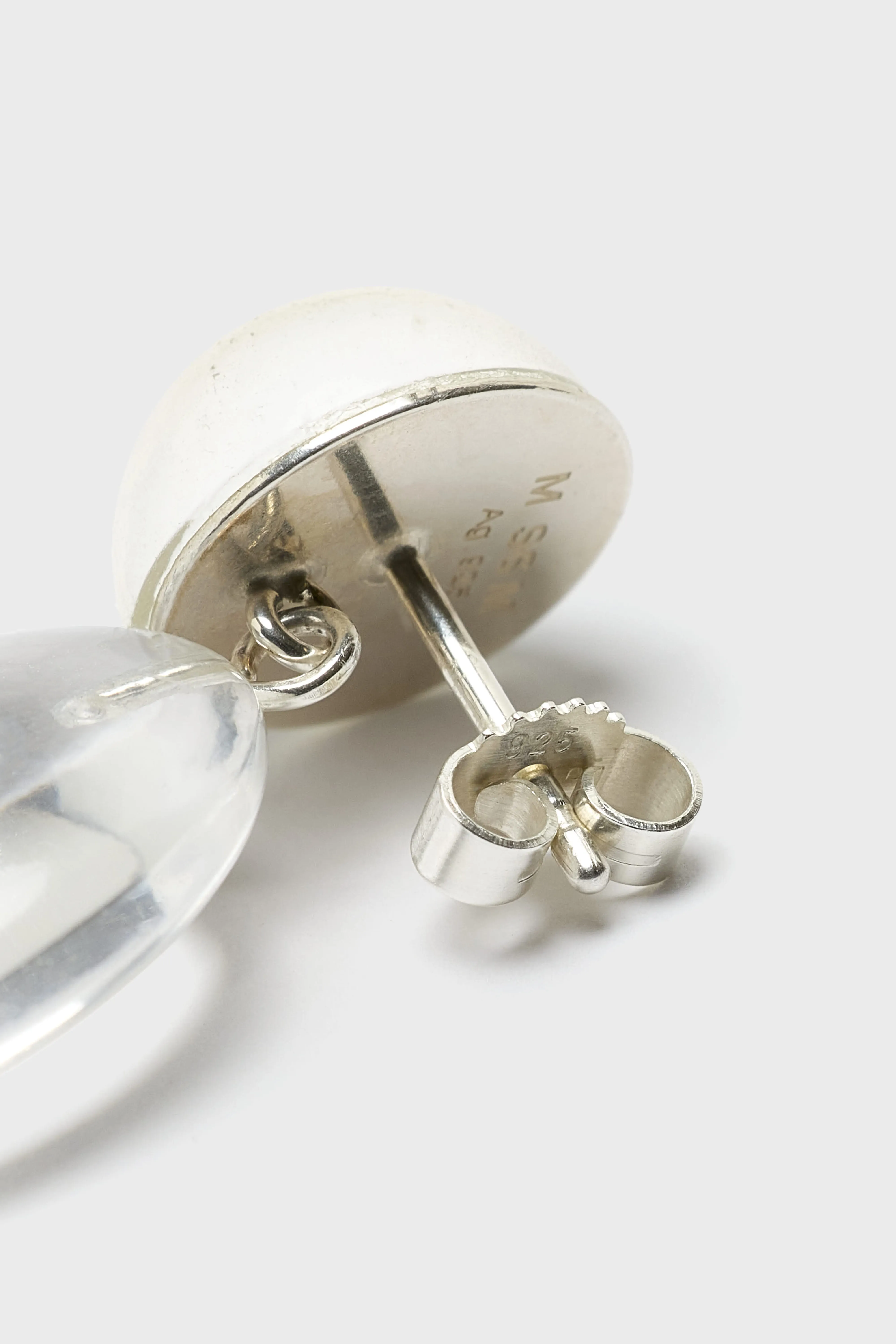 Bellerose Crystal Pebble Earrings NO1 (261 / W / WHITE)