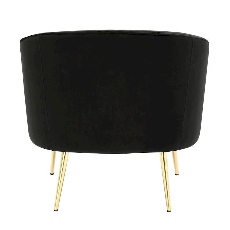 Randolf Velvet Accent Chair in Silver Orchid