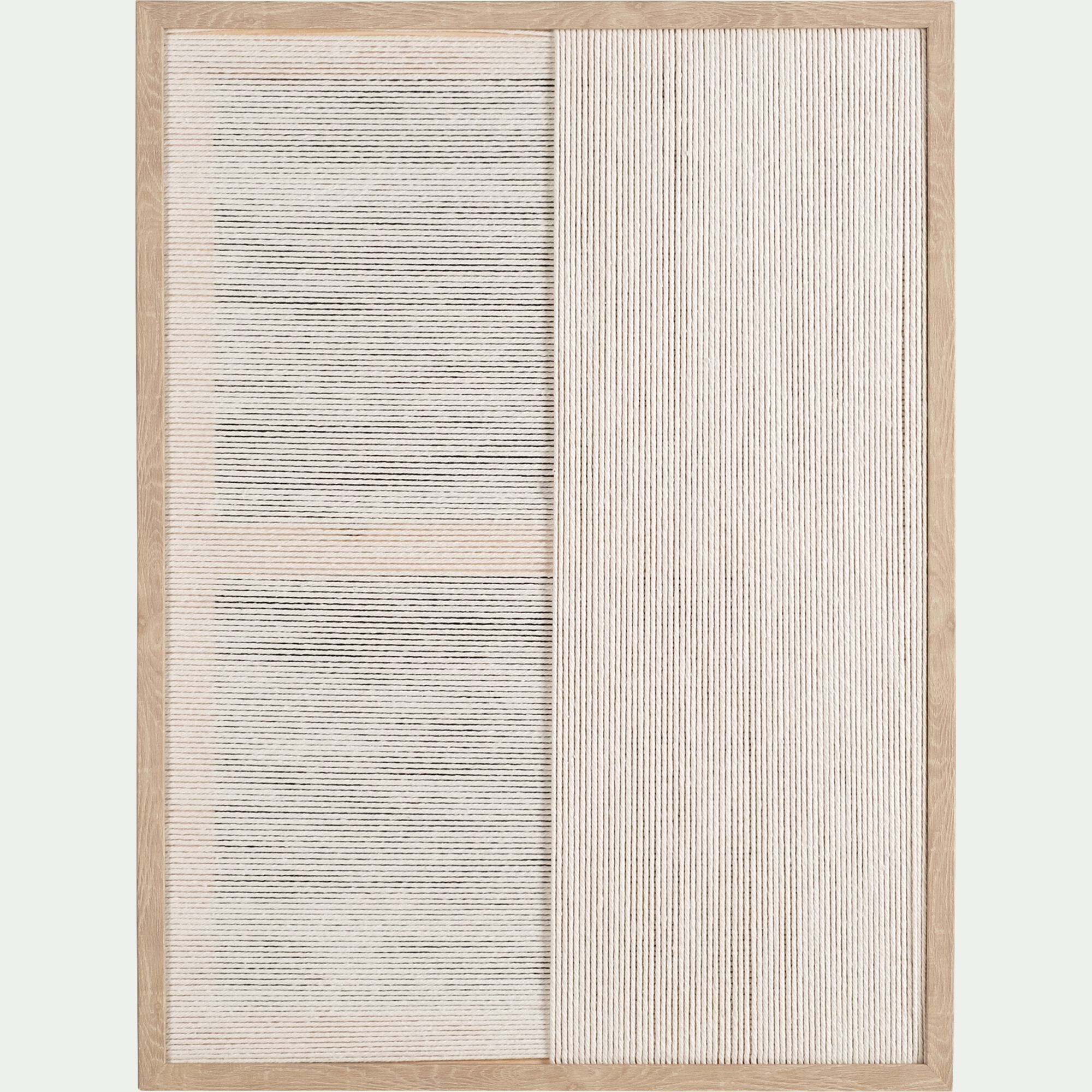 CATTARE - Cadre décoratif en corde 45x60cm - beige