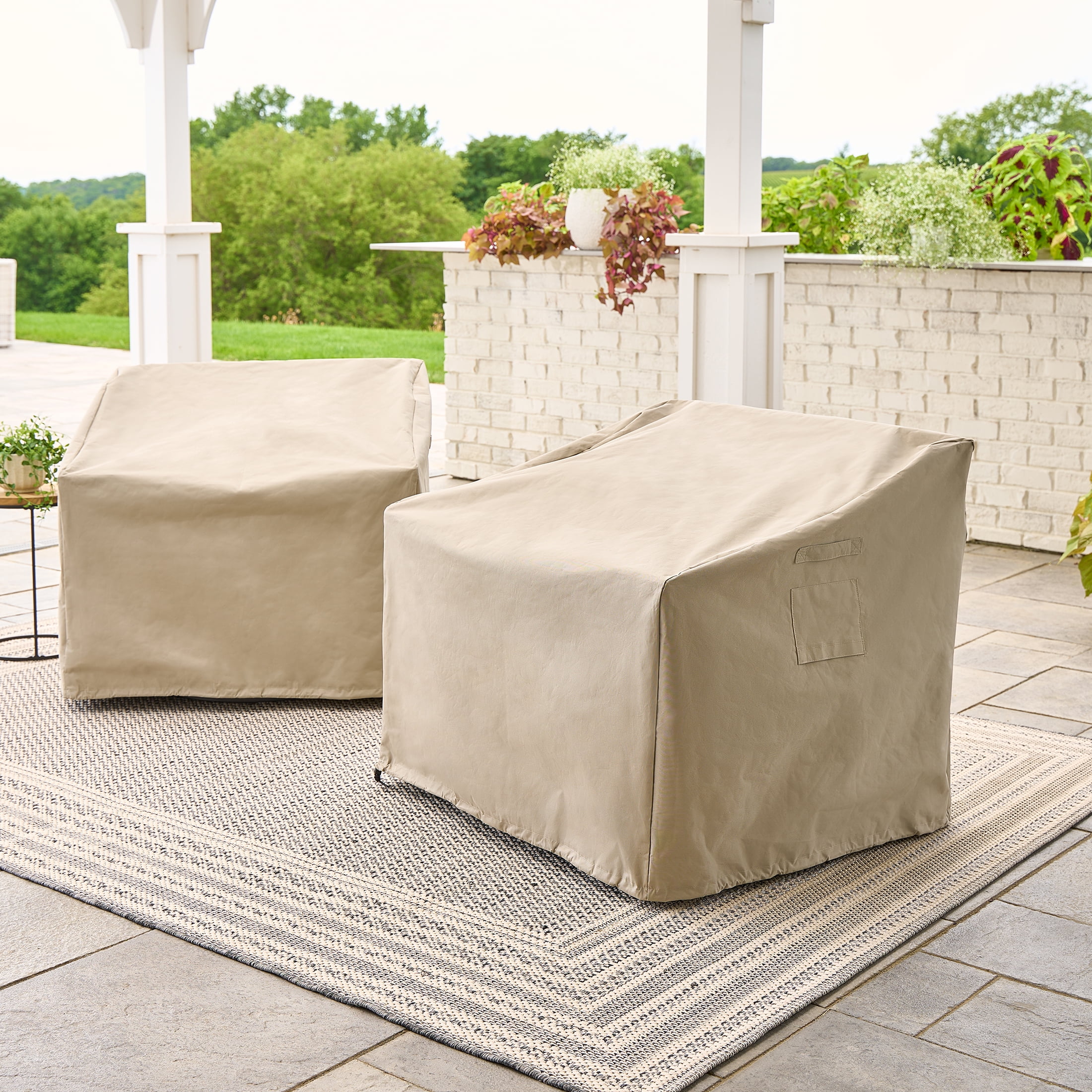 Better Homes & Gardens Rockport Club Swivel Chairs, Brown, 2 Pack - Image 11